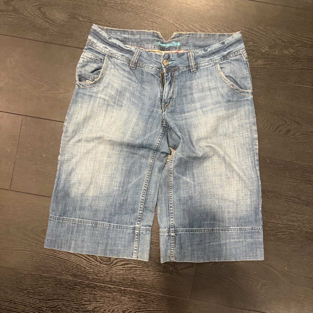 American Eagle Outfitters Light Blue Jean Shorts